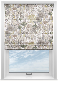 Wildflowers, Natural - Roman Blind